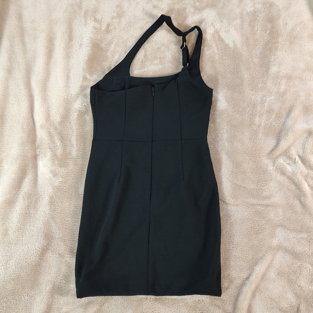 Lulu's Hit 'Em Hard Black One-Shoulder Cutout Bodycon Mini Dress - Picture 10 of 12